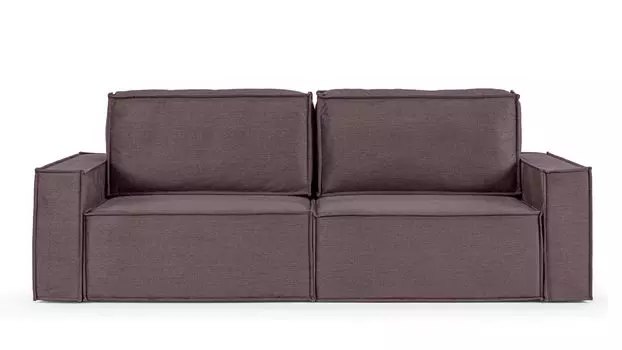 Прямой диван Klark 2 секционный с мягким уровнем посадки и широкими подлокотниками