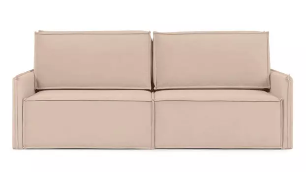 Прямой диван Klark 2 секционный с мягким уровнем посадки и узкими подлокотниками