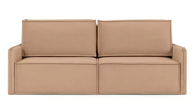 Прямой диван Klark 2 секционный с мягким уровнем посадки и узкими подлокотниками