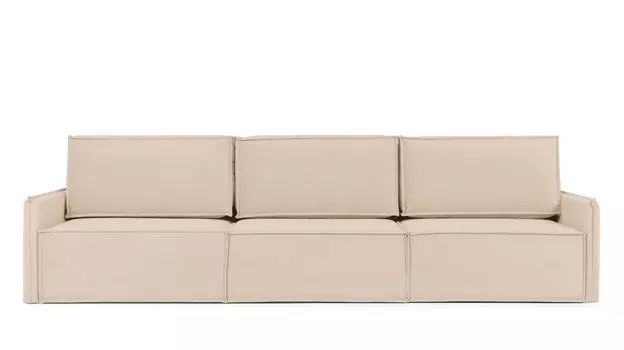 Прямой диван Klark 3 секционный с мягким уровнем посадки и узкими подлокотниками