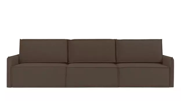 Прямой диван Klark 3 секционный с мягким уровнем посадки и узкими подлокотниками