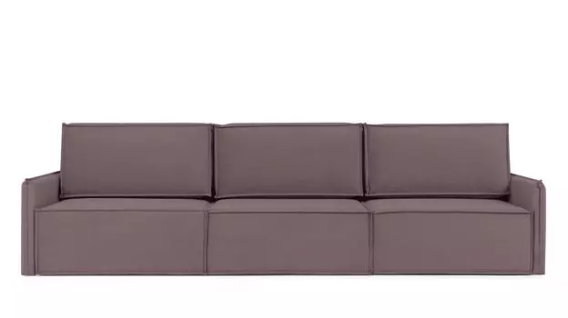 Прямой диван Klark 3 секционный с мягким уровнем посадки и узкими подлокотниками