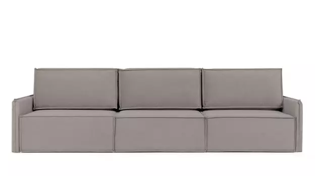 Прямой диван Klark 3 секционный с мягким уровнем посадки и узкими подлокотниками