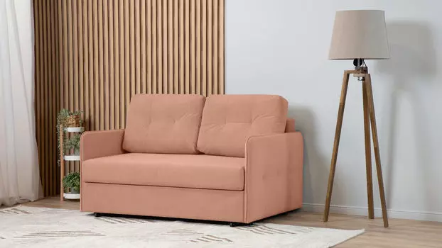 Прямой диван Loko MINI со спальным местом 140х200 и узкими подлокотниками