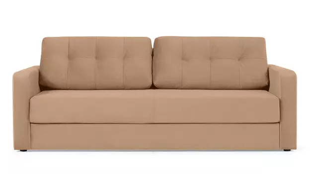 Прямой диван Loko Pro с анатомическим матрасом и широкими подлокотниками