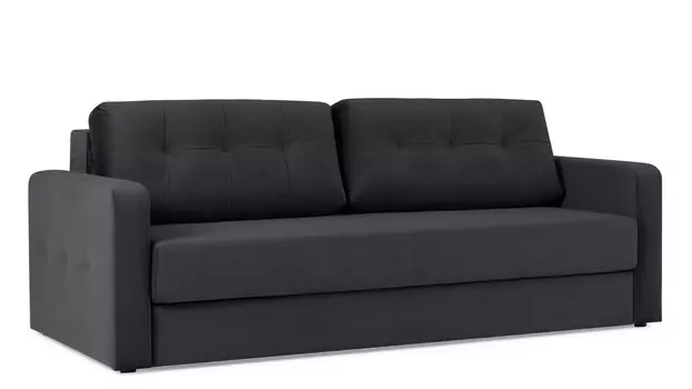 Прямой диван Loko Pro с анатомическим матрасом и широкими подлокотниками