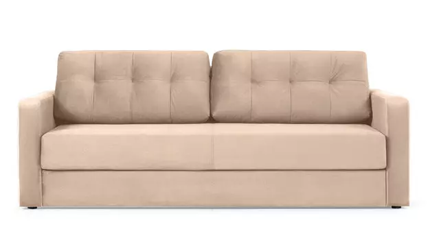 Прямой диван Loko Pro с анатомическим матрасом и широкими подлокотниками