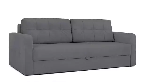 Прямой диван Loko Pro с широкими подлокотниками, с матрасом комбинированной жесткости