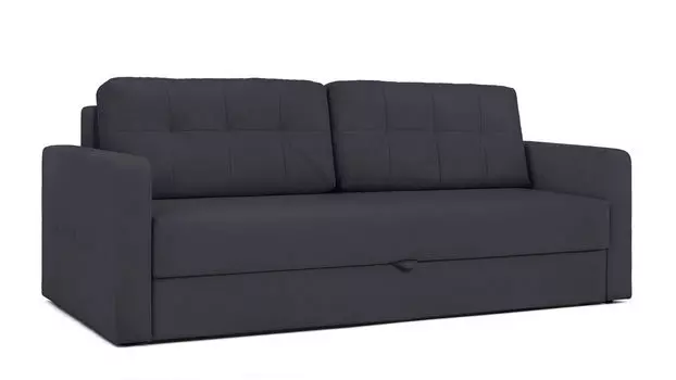 Прямой диван Loko Pro с широкими подлокотниками, с матрасом средней жесткости