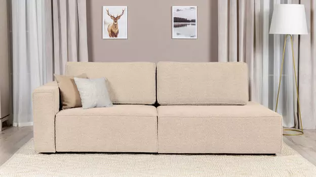 Прямой диван Ralf 2-секционный, без подлокотника справа