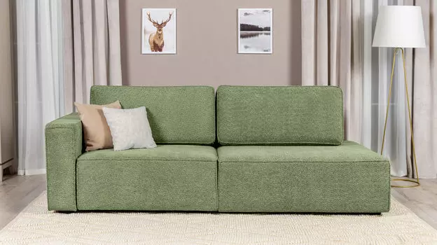 Прямой диван Ralf 2-секционный, без подлокотника справа