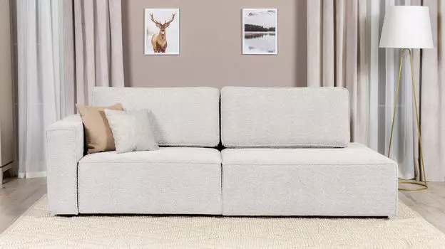 Прямой диван Ralf 2-секционный, без подлокотника справа