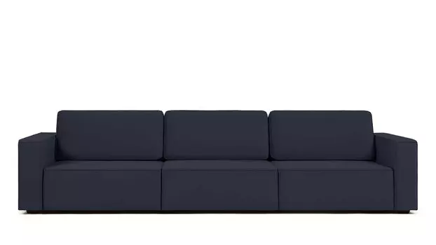 Прямой диван Ralf 3-секционный, с подлокотниками