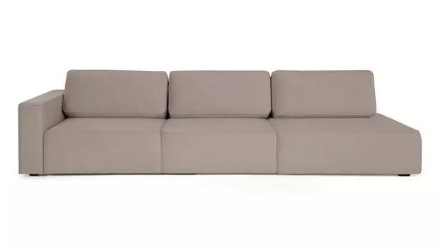 Прямой диван Ralf 3-секционный, без подлокотника справа