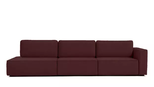 Прямой диван Ralf 3-секционный, без подлокотника слева