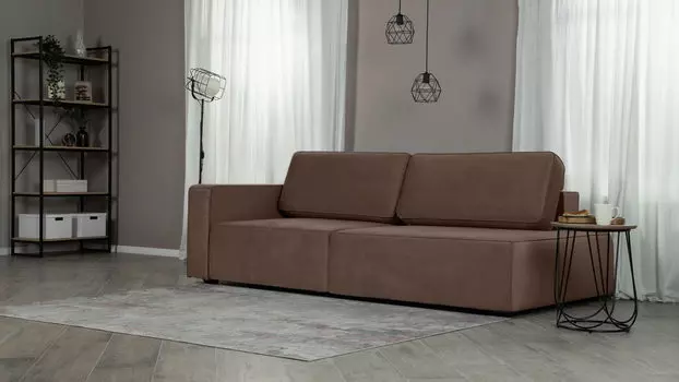 Прямой диван Ralf 2-секционный, без подлокотника справа