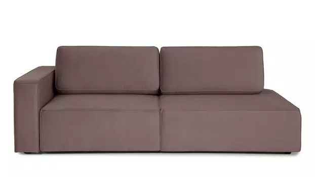 Прямой диван Ralf 2-секционный, без подлокотника справа