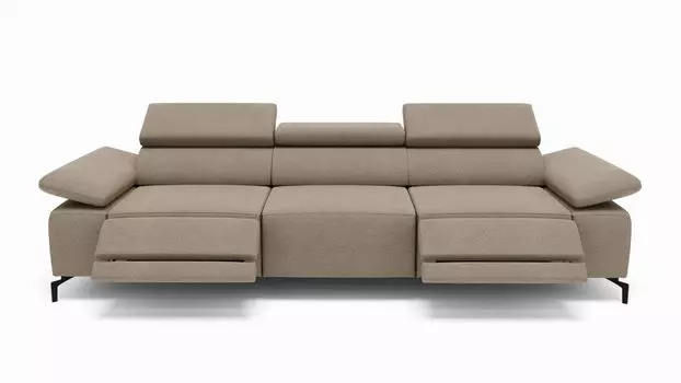 Прямой диван Square new с 2-реклайнерами