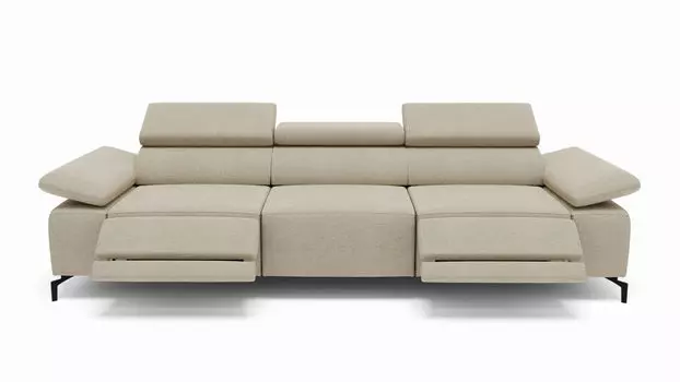 Прямой диван Square new с 2-реклайнерами