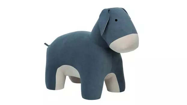 Пуф детский Burro, цвет Серый, молочный