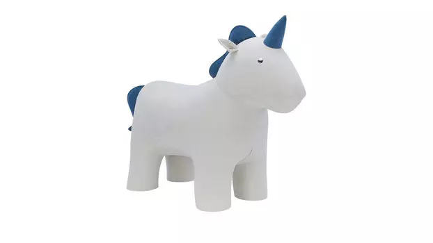 Пуф детский Unicorn blue