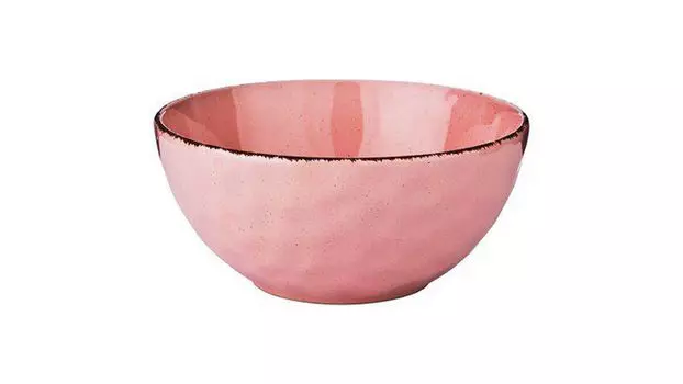 Салатник Отражение, цвет розовая пудра