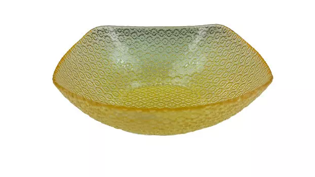 Салатник Знойное лето 25 см цвет лимон