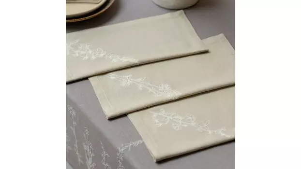 Салфетки сервировочные 3 шт Askona Home Sound 38 38 бежевый