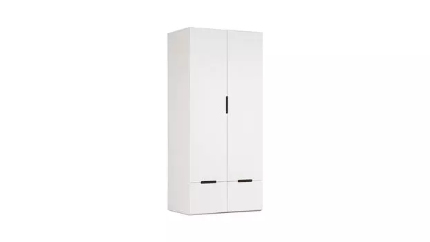 Шкаф двухдверный Bira, цвет Белый Премиум