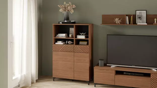 Шкаф двухдверный Stefania, цвет Орех Линкольн