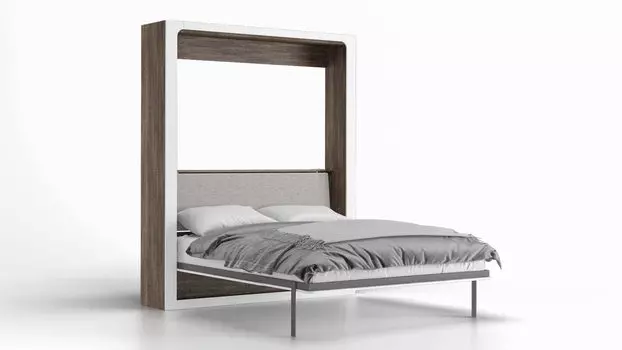 Шкаф-кровать Wall Bed Life Time Ice, цвет Венге Белый