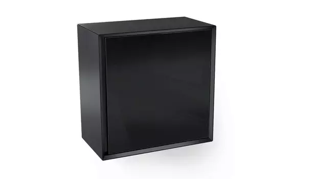 Шкаф навесной Glass, цвет Черный черный