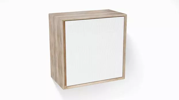 Шкаф навесной Glass, цвет Дуб белый