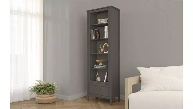 Шкаф однодверный Kasli, цвет Графит