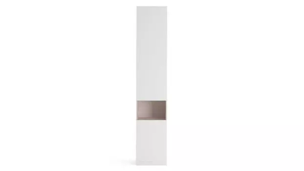 Шкаф однодверный с нишей Life Time, цвет Ясень Белый