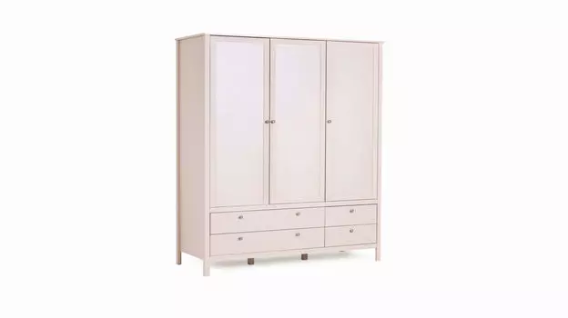 Шкаф трехдверный с ящиками Kasli, цвет Капучино