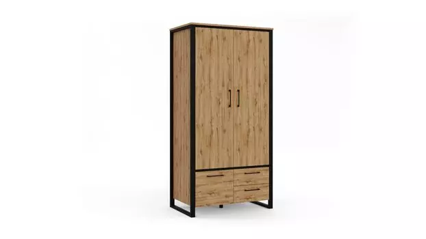 Шкаф трехдверный с ящиками Tora, цвет Дуб наварра