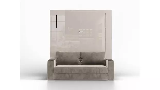 Шкаф-кровать Wall Bed Space Solutions с диваном, цвет Венге Мали