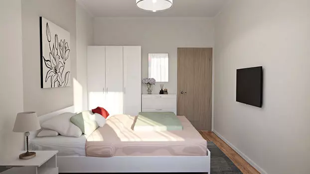 Спальня светлая