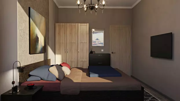 Спальня темная