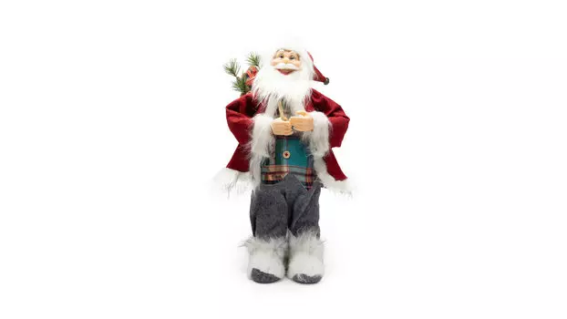 Статуэтка Санта Клаус 60 серо-красный