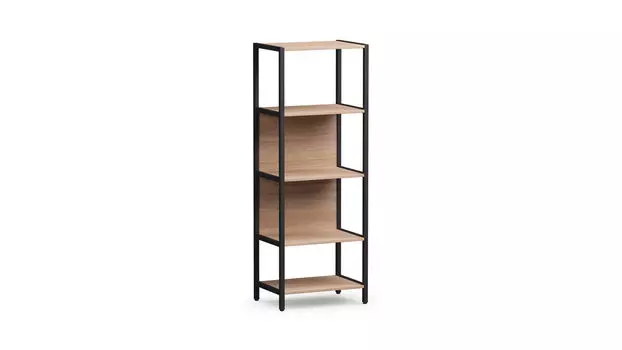 Стеллаж Garder, цвет Дуб медовый, черный металл