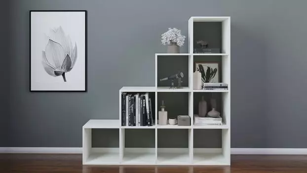 Стеллаж Scout 10 секций, цвет Белый лёд