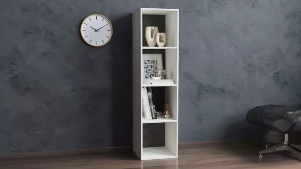 Стеллаж Scout 4 секции, цвет Белый лёд