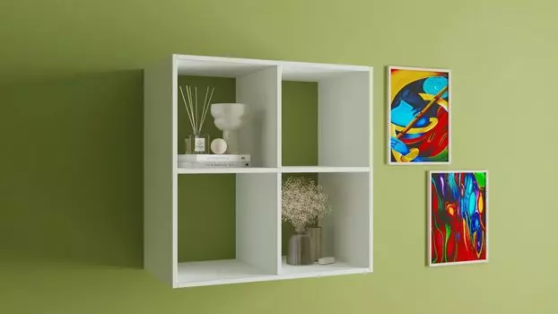 Стеллаж Scout 4 секции, цвет Белый лёд