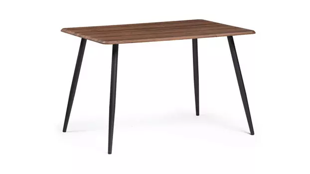 Стол Кангас орех кантри, черный