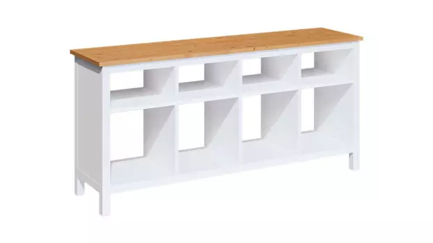 Стол консольный Terek, цвет белый , светло-коричневый