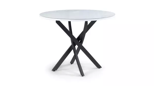 Стол Лауриц черный, белый