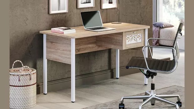 Стол Lavr, цвет Дуб Сонома + Белый