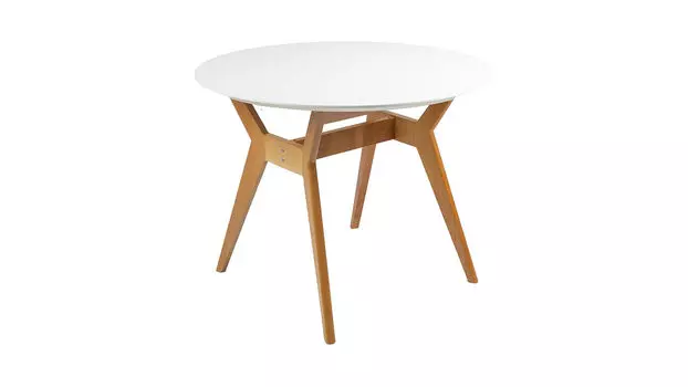 Стол Нарвик d 86 cm белый